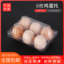 Manufacturers direct sales of 6 8 medium - sized large egg plastic transparent thickness disposable packaging box anti - earthquake