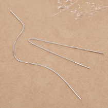 Stunning 925 silver ear line Jane approximately long stream Sooear temperament anti-allergenic silver ear chain pure silver ear chain woman