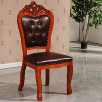 Hotel banquet chair Full solid wood dining chair Fancy Chair Leaning back chair VIP Chair General Chair Hotel Bag Room chair