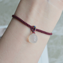 Soft cute like a small jelly original cute white chalcedar Bell bracelet hand rope girlfriend girlfriend