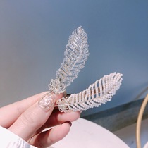 South Korea Dongdaemun self-infuriated spring feather clip Pearl duck clip female temperament hair card female new hair accessories
