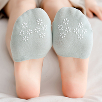 Invisible socks Semi-cut socks Children Spring Summer thin Shallow Mouth Pure Cotton Half Palm Socks Non-slip Front Sole Socks High Heel Socks Socks
