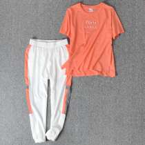 Summer Sports Casual 90% Pants Short Sleeve Suit Women Ins Tide Summer 2022 New slideshow slim down payment