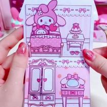 Big Guy Homemade Paper People Swap for Three Literns Melotti Culometer Cottage Paper Doll Quiet Book Game Book