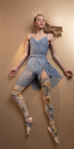 Just A Corpse JAC Ballet Dance Yoga Body Suit Gres Coeur