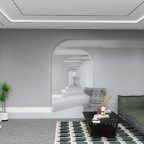 3D arch visual extension clothing live room wallpaper wallpaper wallpaper bedroom living room room custom background wallpaper