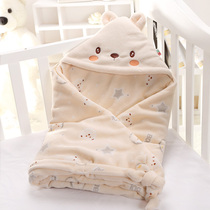 Newborn huddled autumn and winter thick baby bag newborn baby out scarf spring summer swaddling quilt supplies