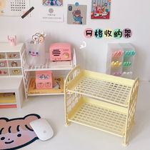  Korean ins girl heart candy color storage rack Small fresh jewelry rack Simple desktop bathroom kitchen