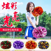 Straight handle Flower Ball cheerleading flower hand flower hand flower hand Flower Dance performance colorful red