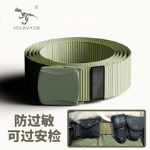 Canvas belt men and women general outdoor tactical belt Cobra armed waist nylon woven belt military training