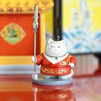 The Palace is good for the Forbidden City cat note holder Shenwumen guard desktop vertical creative ornaments birthday gift woman