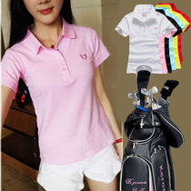 Golf Belly Woman Dress Short Sleeve T-shirt Suit Summer Golf Women Polo Jersey Golf Jersey Korean version