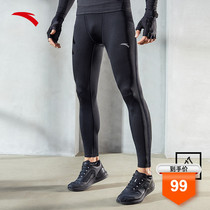 Anta plus velvet fitness trousers mens 2021 autumn new sports training leggings running pants yoga suit compression pants