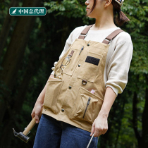 Japan DOD camping outdoor series horse vest function cotton Camping Fishing apron dual-use men and women
