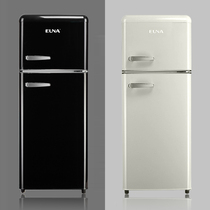 Small office dormitory color white red black Uno two doors cute fashion home ultra-thin nostalgic retro refrigerator