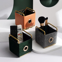 Pen Holder Office High-grade Nordic Creative Simple Modern Women ins Desktop Makeup Brush Remote Control storage box