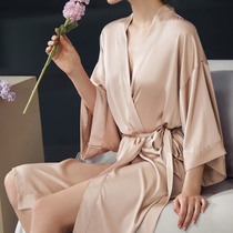 Ice Silk Sleeping Dress Women Summer Leggings Sexy Cardigan Cardigan High School Gowns Big Code Bridesmaid Group Morning Gown Pajamas Pyjamas