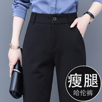 Pants women spring and autumn 2021 New thin Joker professional small foot trousers suit women pants loose casual Haren pants