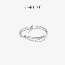  EWEST pearl silver bracelet female sterling silver bracelet ins niche design simple high-end temperament elegant bracelet