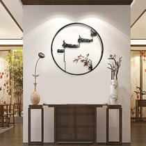 New Chinese entrance wall decoration pendant creative home hotel restaurant sofa background wall soft wall decoration