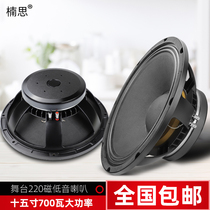  Nansi 15-inch 18-inch speaker high-power professional stage speaker 220 magnetic 100-core subwoofer full-range speaker