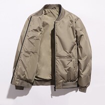 Down jacket mens short 2021 new winter light and thin warm pop handsome baseball jacket mens coat Tide brand wt