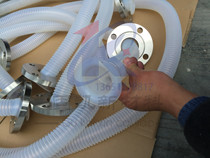 Acid and alkali corrosion environment filling pipe FEP bellows with flange connection resistant to various chemicals FEP pipe