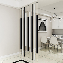 Punch-free screen entrance to the door partition bathroom column iron decoration living room simple modern hollow Nordic