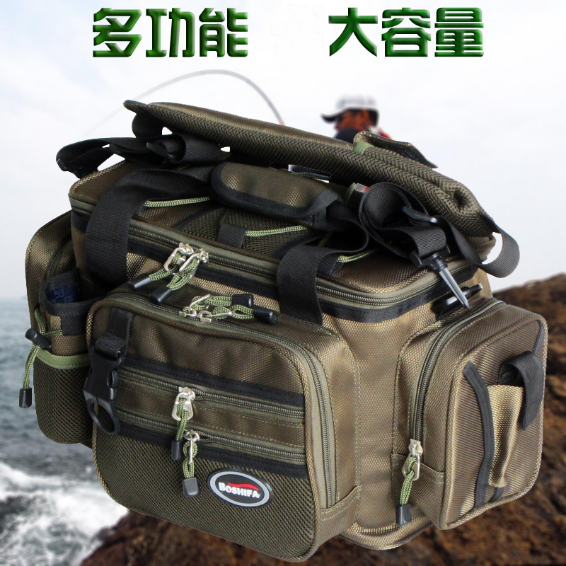 High-capacity Luya Pack Multifunctional Luya Single Shoulder Oblique Bag Fishing Ship Bag Sea Ship Bag Receiving Bag Photo Bag