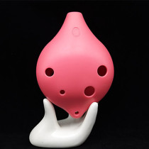 Student drop-proof 6-hole ocarina alto C tune plastic resin AC beginner plastic six-hole send accessories Musical instrument female