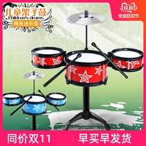 New infant childrens puzzle drum set toy beginner 1-3-6 year old boy children start beating musical instruments