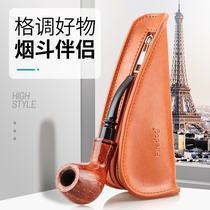 Cigarette Bags Double Bucket Leather Carrying Case Shionamu Pipe Cigarette Bag Pipe Accessories