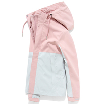 Upgraded Japanese Tide Brand Colorblock Rush Clothing Women's Three-in-One Detachable Windproof and Cashmere Thick Outdoor Hiking Clothing
