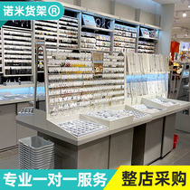 Nakajima shelf display rack Earrings necklace earrings display rack Store dedicated boutique jewelry counter display cabinet