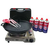 Korea card oven barbecue oven fire boiler gas stove portable outdoor card oven baking tray clip set
