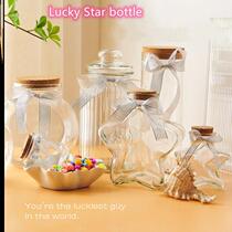 Glass Permissible Bottle Sand Shells Bottle Dry Flowers Storage Storage Bottle Diy Drift Bottle Lucky Empty Bottle Gift Origami Origami