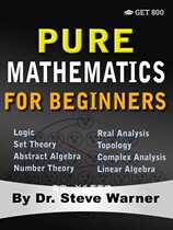 Pure Mathematics for Beginners electronic book light