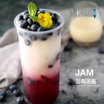 sheng tang big coffee Blueberry Tea sauce containing pulp guo li jiang make at tea shaved ice sand fried yogurt baking 1 2kg