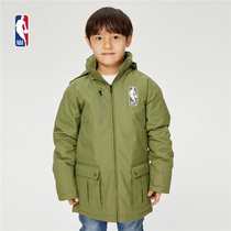 NBA Boy Clothing Down Clothing Warm Comfort Even Hat Winter Dress New Fashion Sports Jacket Thickening