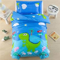 Kindergarten quilt three sets of sheets quilt cover Four Seasons children into the garden bedding baby bedding baby bedding men and girls
