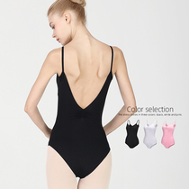 Sling gymnastics suit Ballet body suit Female art examination dance student Kixun body suit One-piece high crotch ballet practice suit