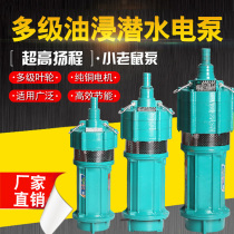 Shanghai people QD multi-stage submersible pump high lift site pump small mouse household 220V submersible pump 380V