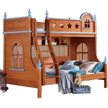 Jutian B723 children 1 35 meters up and down bed environmentally friendly water-based paint to send up and down children 0 formaldehyde 5cm brown mat