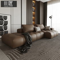 Sichuan craftsman fabric sofa Nano leave-in three anti-technology cloth size apartment living room combination Italian light luxury design