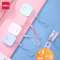Del mini tape measure 2 meters cute small portable tape ruler soft ruler measuring three circumference bust waist circumference