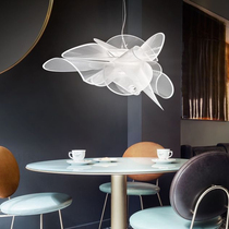 Italian designer Creative Hazy Mesh Crystal Chandelier Living Room Dining Room Bedroom Art Deco LED Lamps