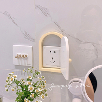 Euglas girl cute door switch wall with household socket protective cover switch frame to block stereo