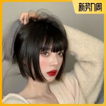 Princess cut wig small piece short hairline wig paste forehead female head curtain repair face Ji hair style Qi bangs