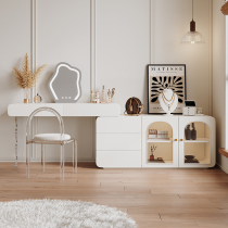All-solid wood dresser in one bedroom in the Yun Wind Net red bedtail bucket scaling corner cosmetic table