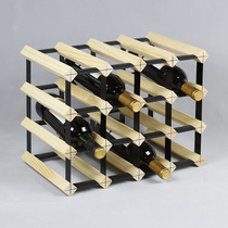 Solid Wood checkered red wine rack custom home dining room living room wine cellar bar wine cabinet wine storage shelf
